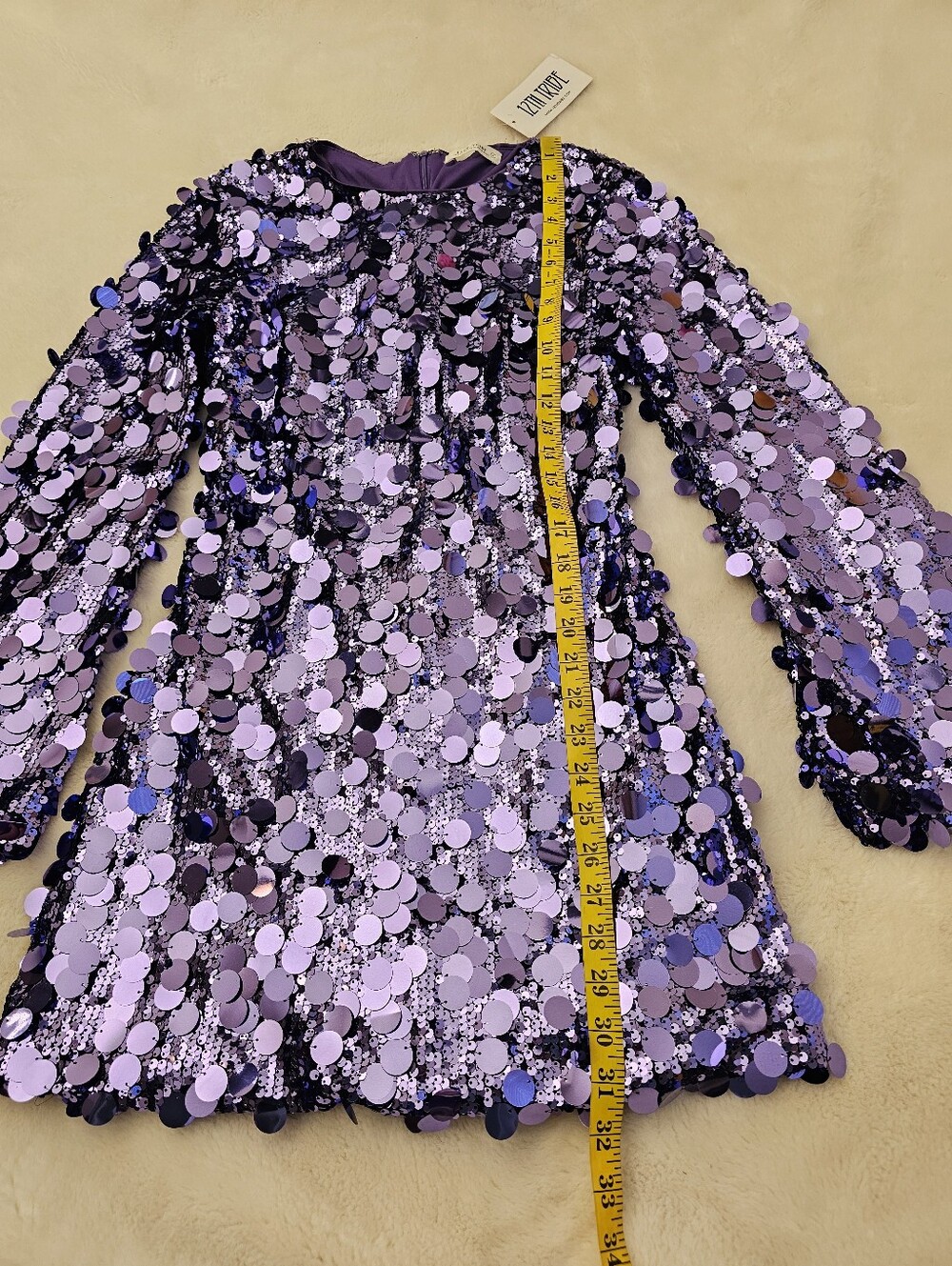 New 12th Tribe Pippa Payette Long Sleeve Mini Dress Size Small - Picture 5 of 12